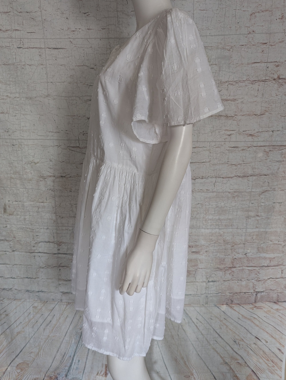 Sundance White Eyelet Button-Front Mini Dress - Picture 8 of 11
